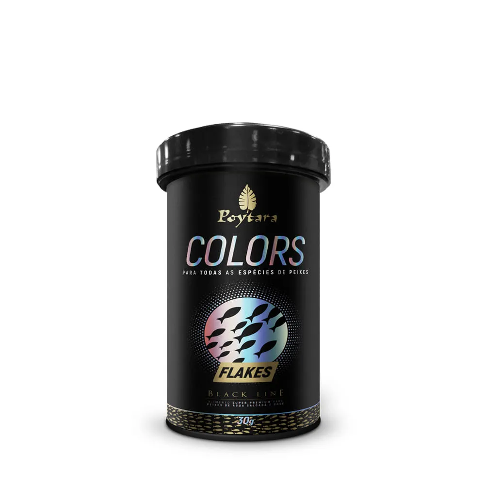 Ração Colors Flakes Black Line Poytara — foto 2
