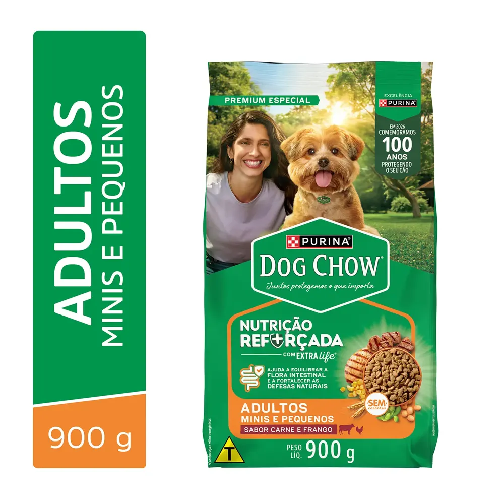 Ração Dog Chow Cães Adultos Minis e Pequenos Carne, Frango e Arroz — foto 3