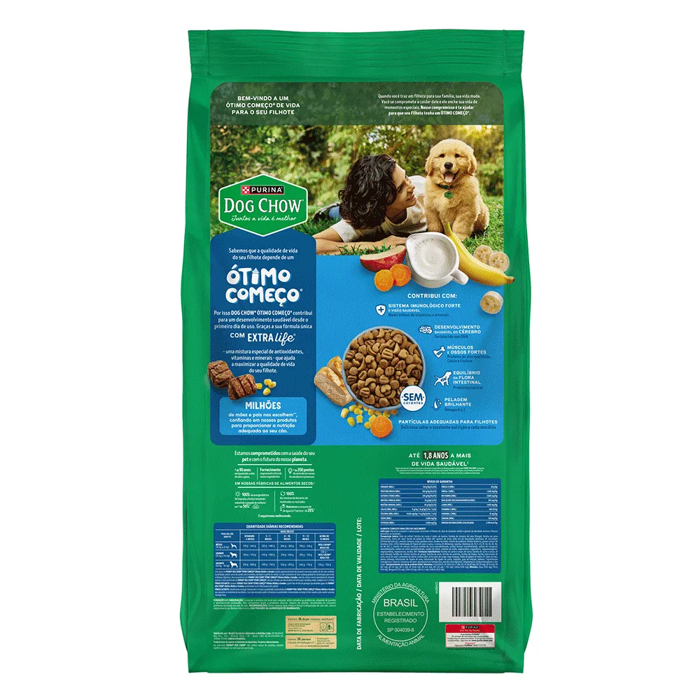 Ração Dog Chow Cães Filhotes Médios e Grandes Carne, Frango e Arroz — foto 3