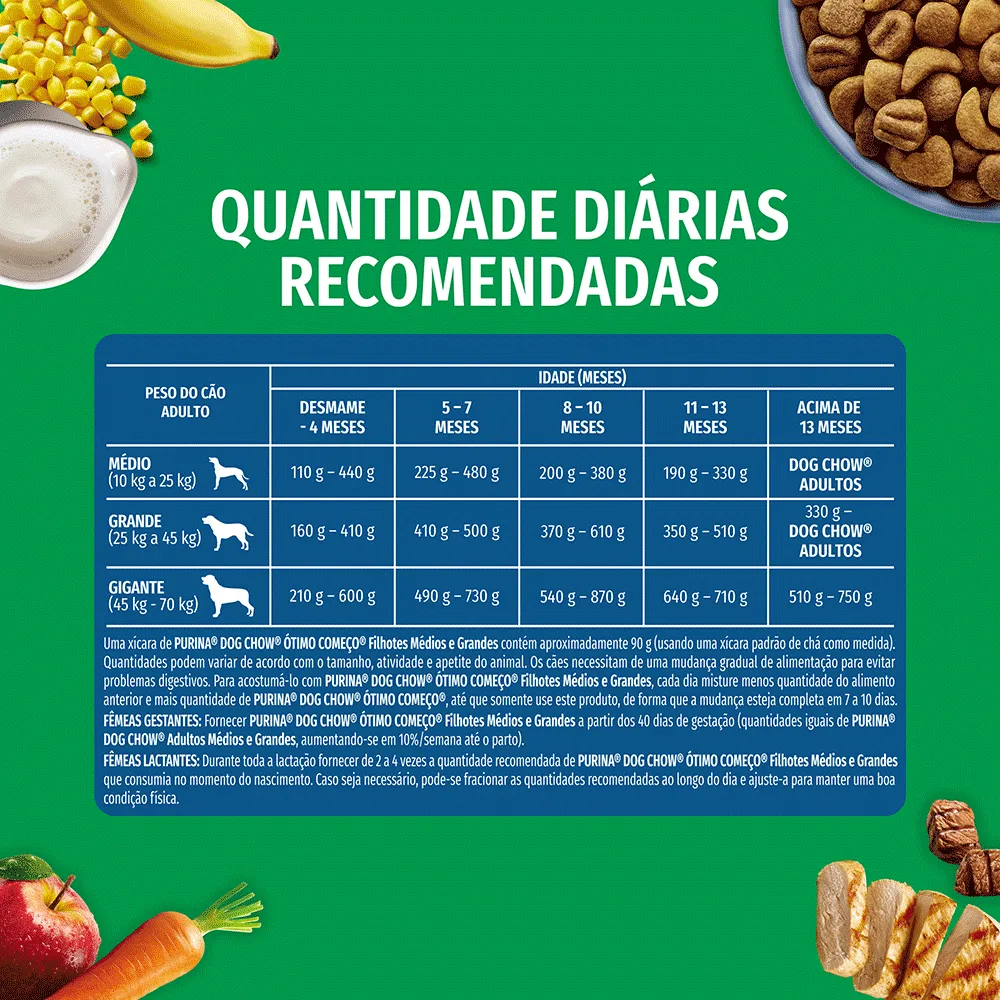 Ração Dog Chow Cães Filhotes Médios e Grandes Carne, Frango e Arroz — foto 6