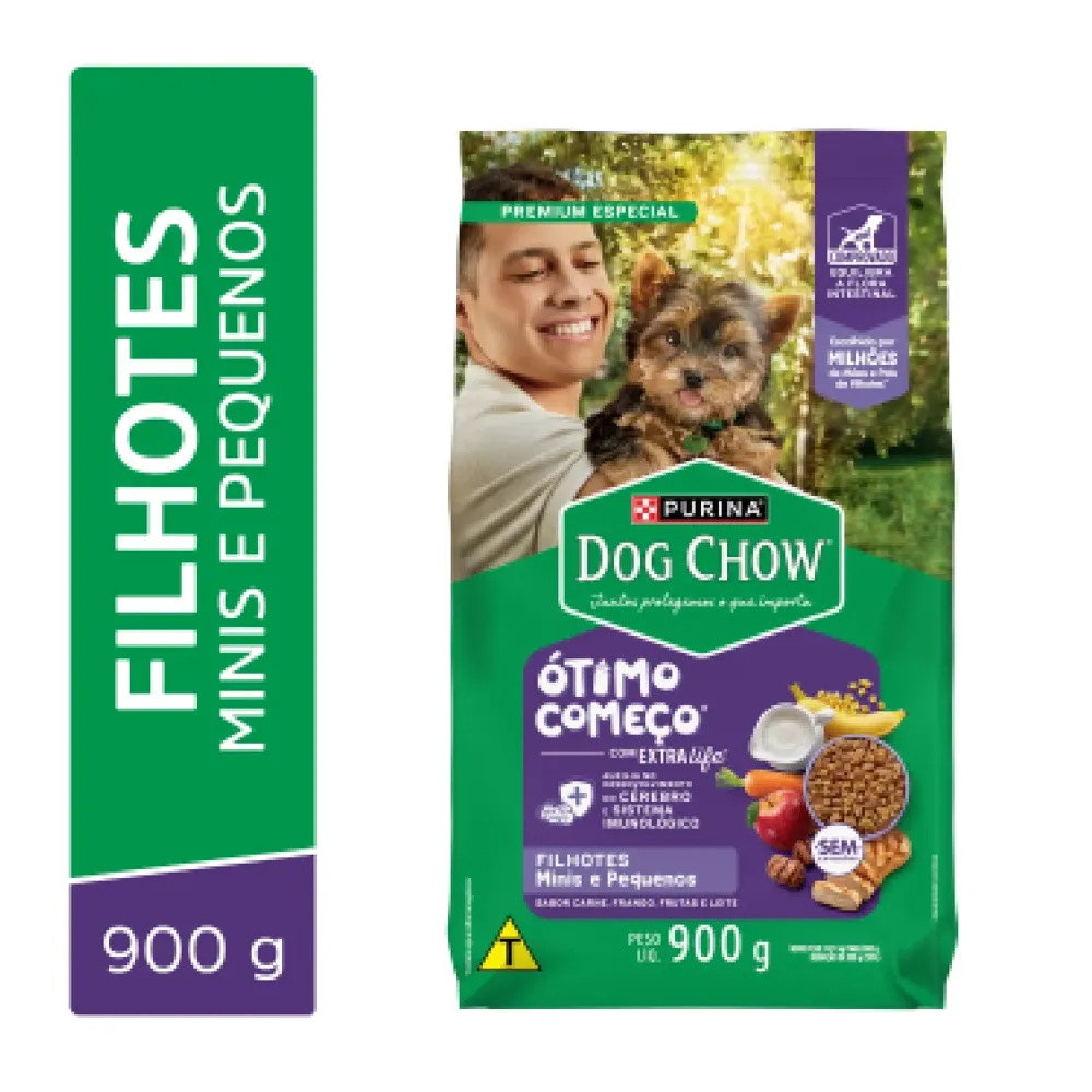 Ração Dog Chow Cães Filhotes Minis e Pequenos Carne, Frango e Arroz — foto 2