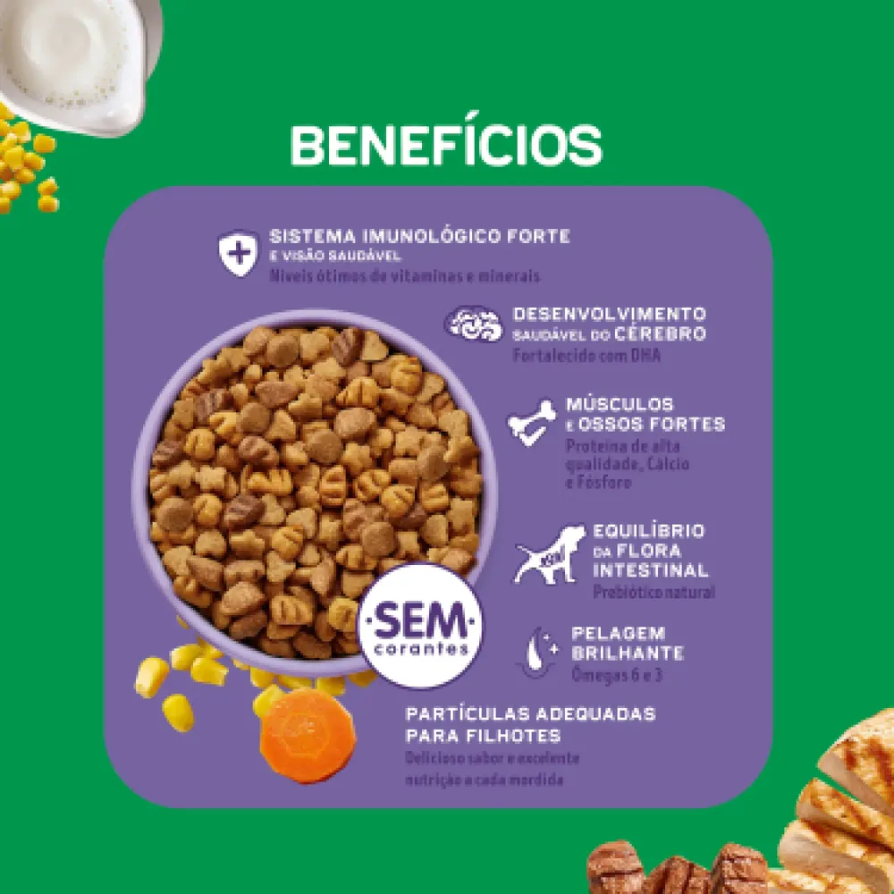 Ração Dog Chow Cães Filhotes Minis e Pequenos Carne, Frango e Arroz — foto 4