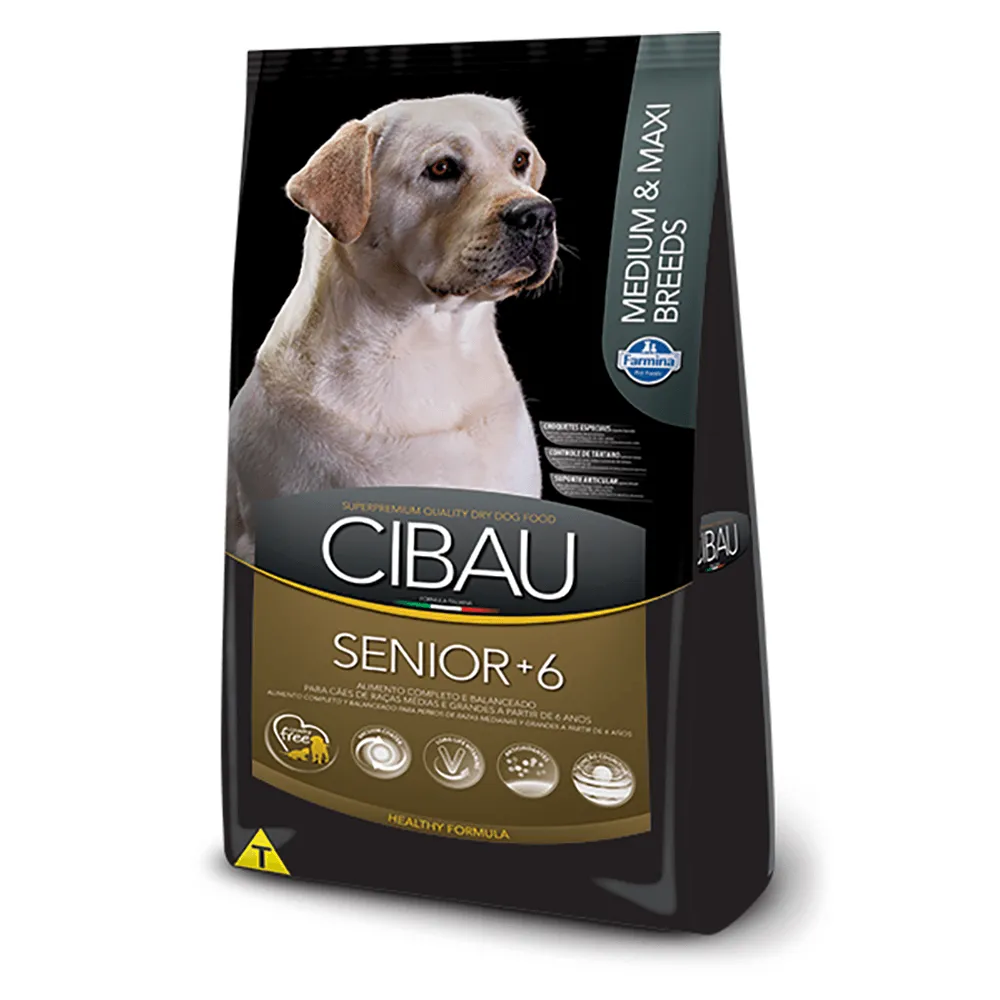 Ração Farmina Cibau para Cães Sênior de Raças Médias e Grandes 12 kg