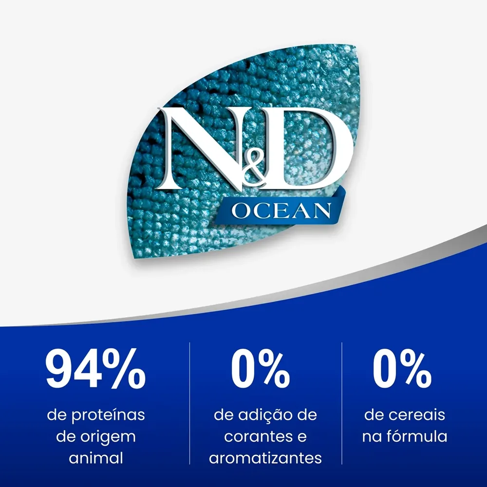 Ração N&D Ocean Cães Adultos Raças Médias e Grandes Salmão e Melão — foto 5