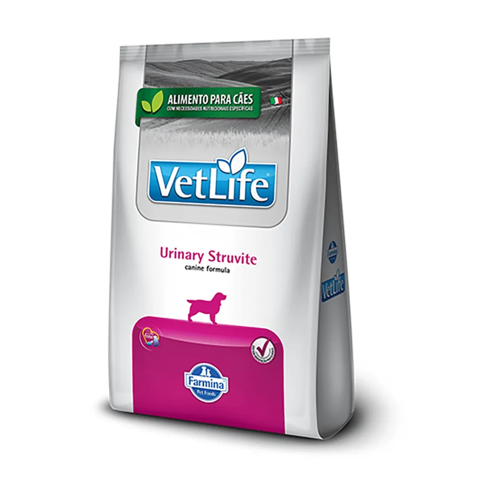 Ração Farmina Vet Life Urinary Struvite para Cães Adultos com Distúrbios Urinários