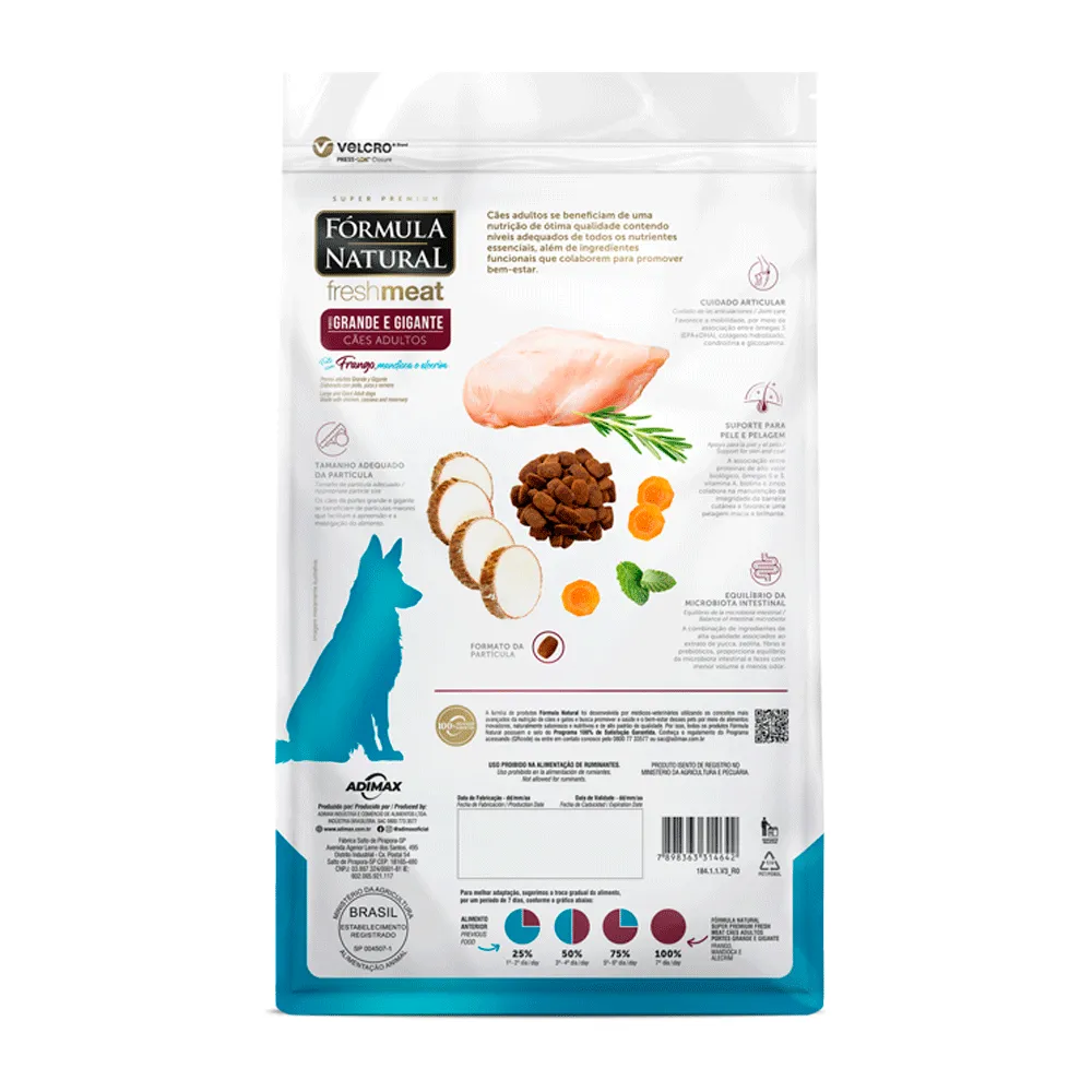 Ração Fórmula Natural Fresh Meat Cães Adultos Grande e Gigante Frango — foto 5
