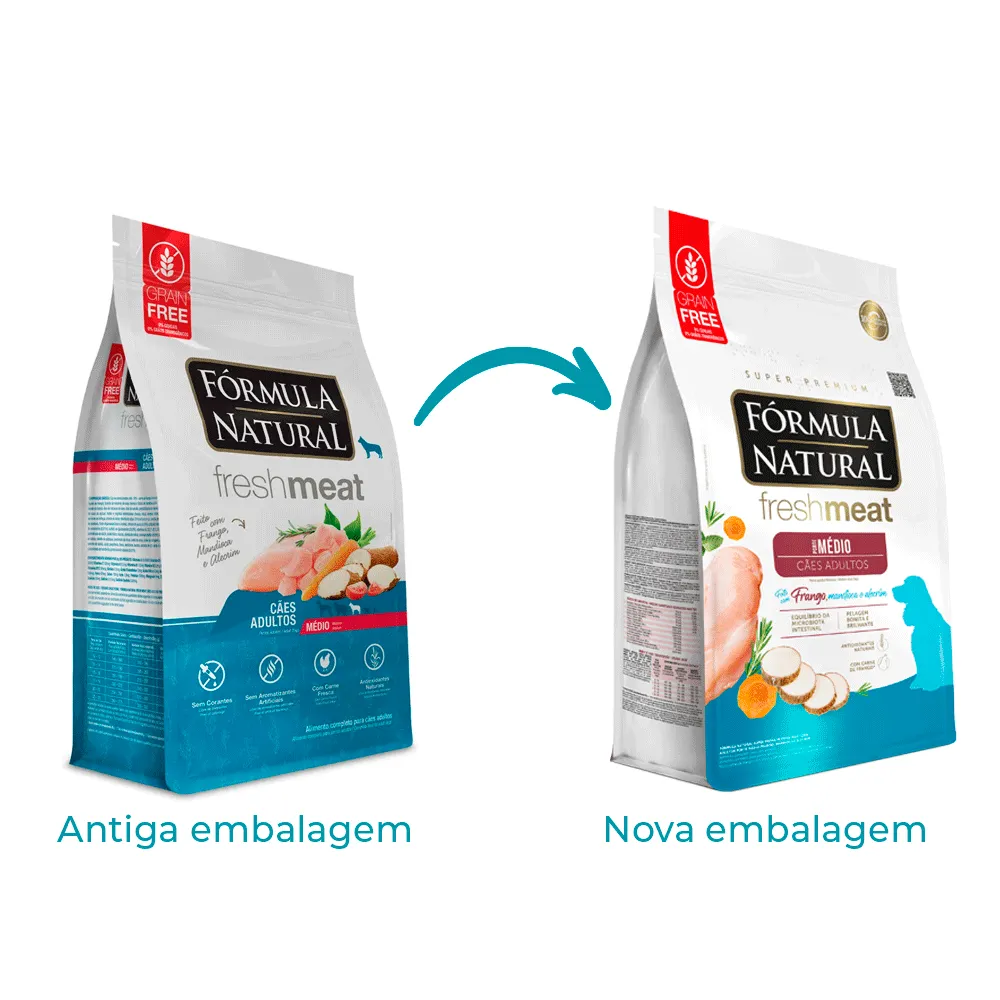 Ração Fórmula Natural Fresh Meat Cães Adultos Médio Frango — foto 2