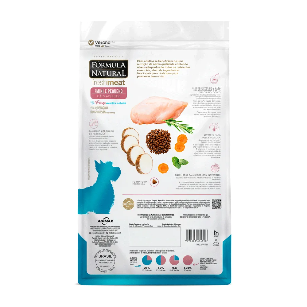 Ração Fórmula Natural Fresh Meat Cães Adultos Mini e Pequeno Frango — foto 5