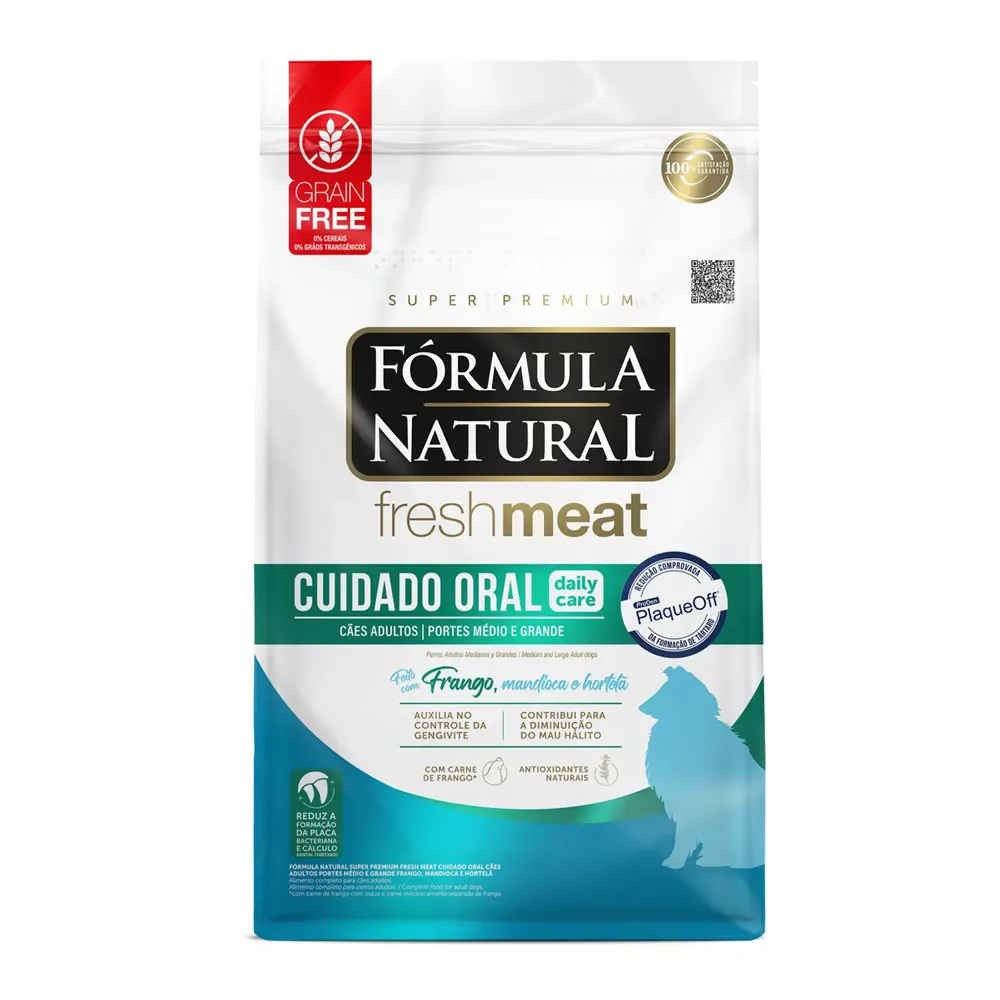 Ração Fórmula Natural Fresh Meat Cuidado Oral Cães Adultos Porte Médio Frango — foto 2
