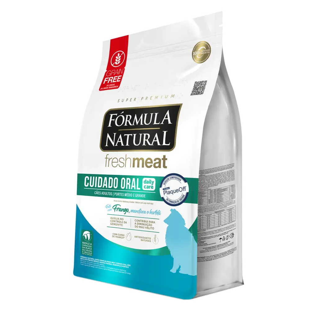 Ração Fórmula Natural Fresh Meat Cuidado Oral Cães Adultos Porte Médio Frango — foto 3