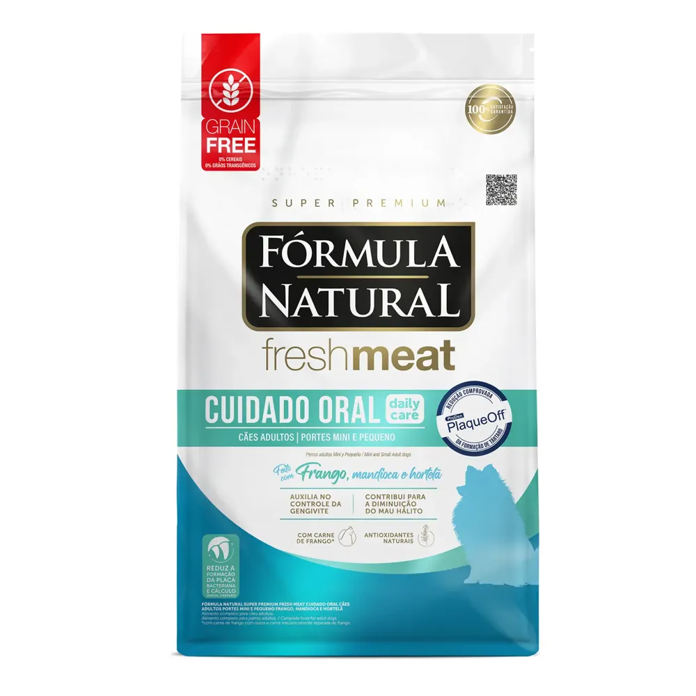 Ração Fórmula Natural Fresh Meat Cuidado Oral Cães Adultos Portes Mini e Pequeno Frango — foto 2