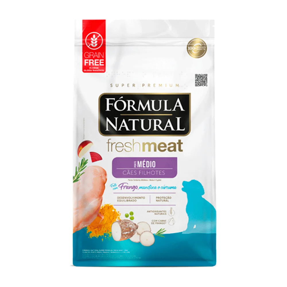 Ração Fórmula Natural Fresh Meat Cães Filhote Médio Frango — foto 4