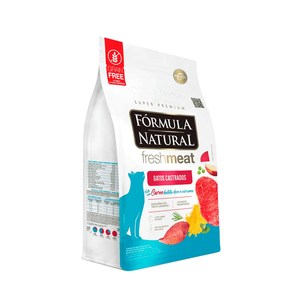 Ração Fórmula Natural Fresh Meat Gatos Castrados Carne — foto 4