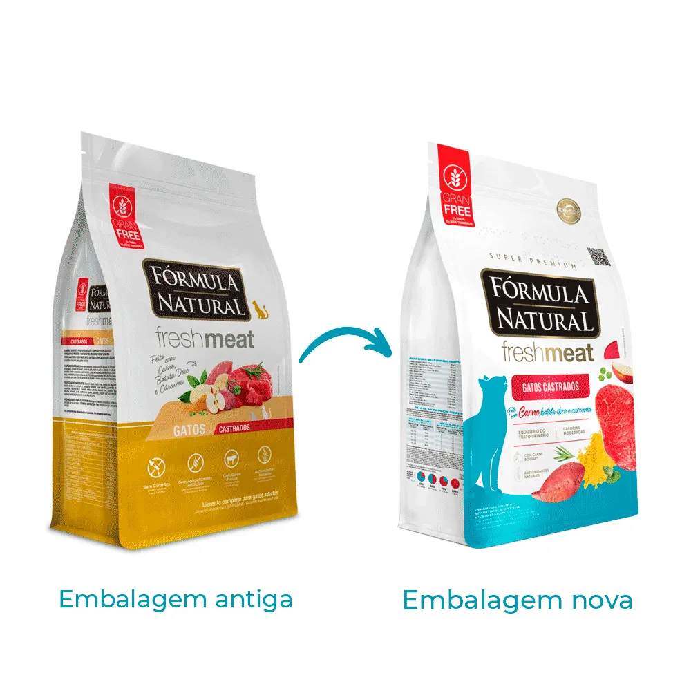 Ração Fórmula Natural Fresh Meat Gatos Castrados Carne — foto 6