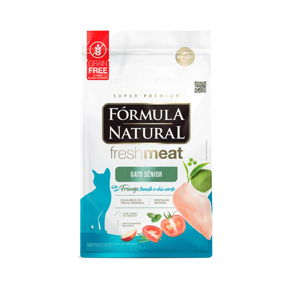 Ração Fórmula Natural Fresh Meat Gatos Sênior Frango — foto 2