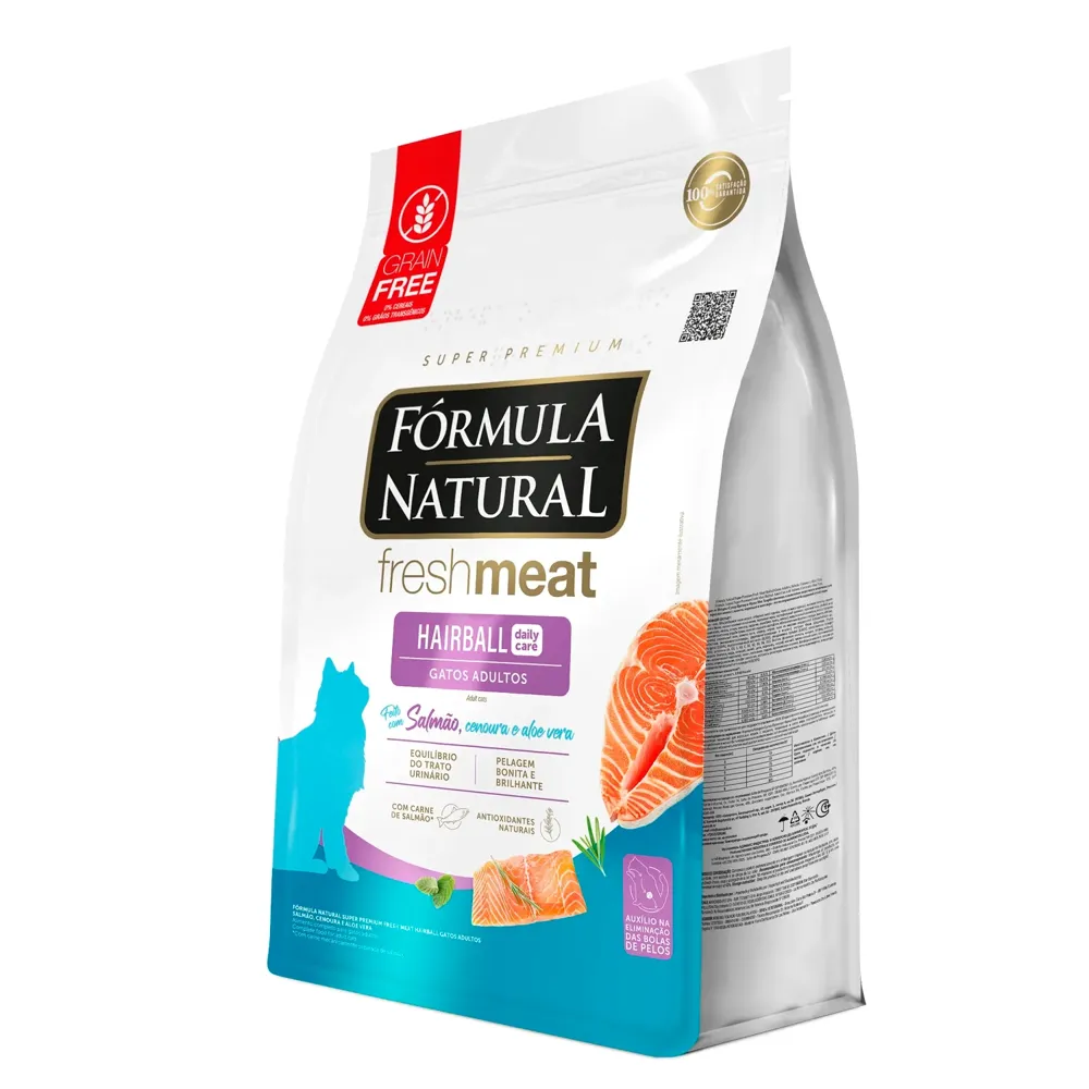 Ração Fórmula Natural Fresh Meat Hairball Gatos Salmão — foto 3