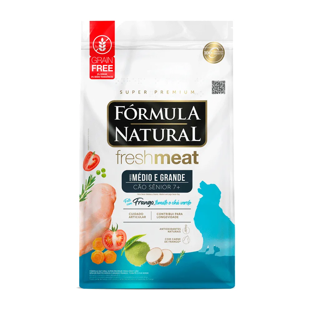 Ração Fórmula Natural Fresh Meat Cães Sênior Médio e Grande Frango — foto 4