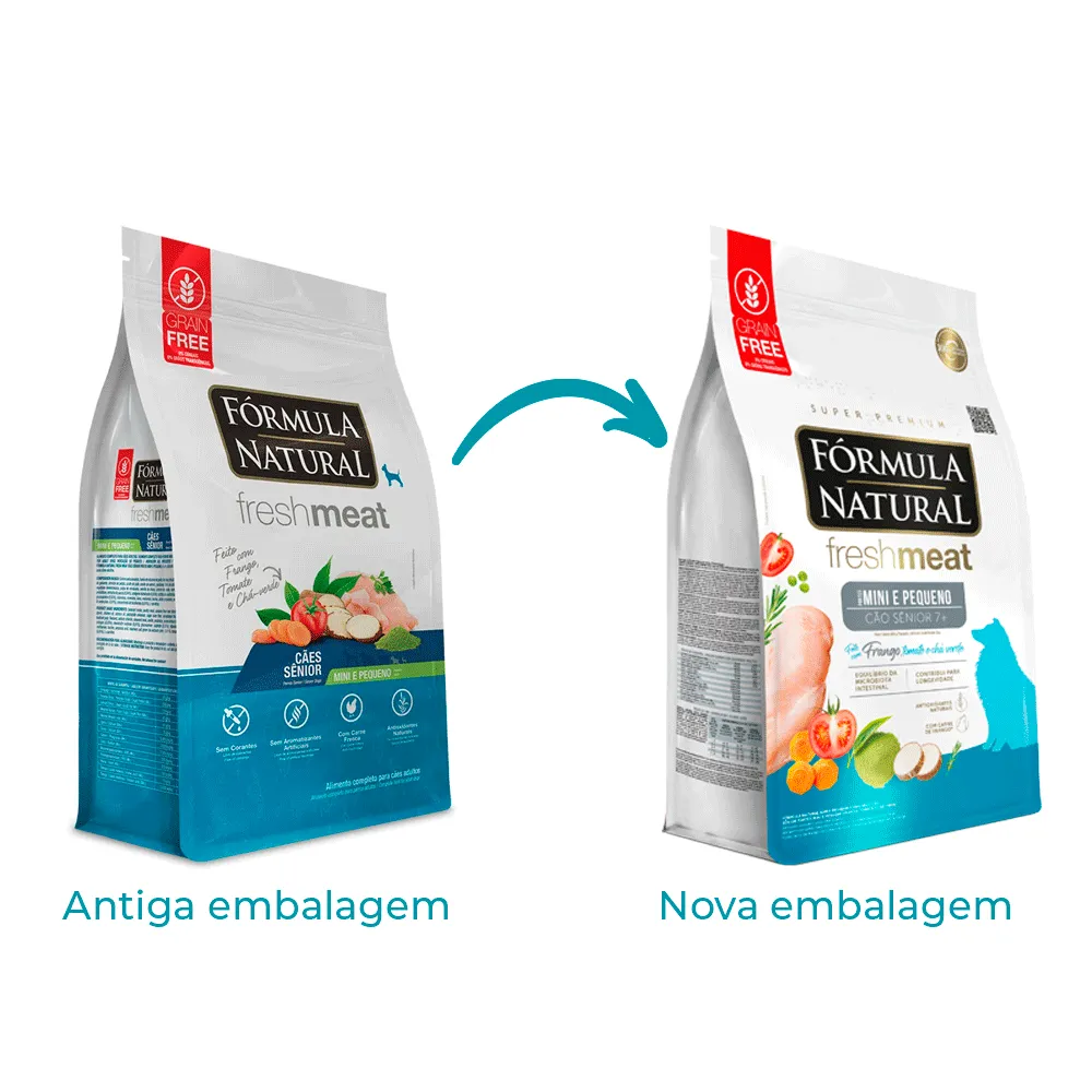 Ração Fórmula Natural Fresh Meat Cães Sênior Mini e Pequeno Frango — foto 2