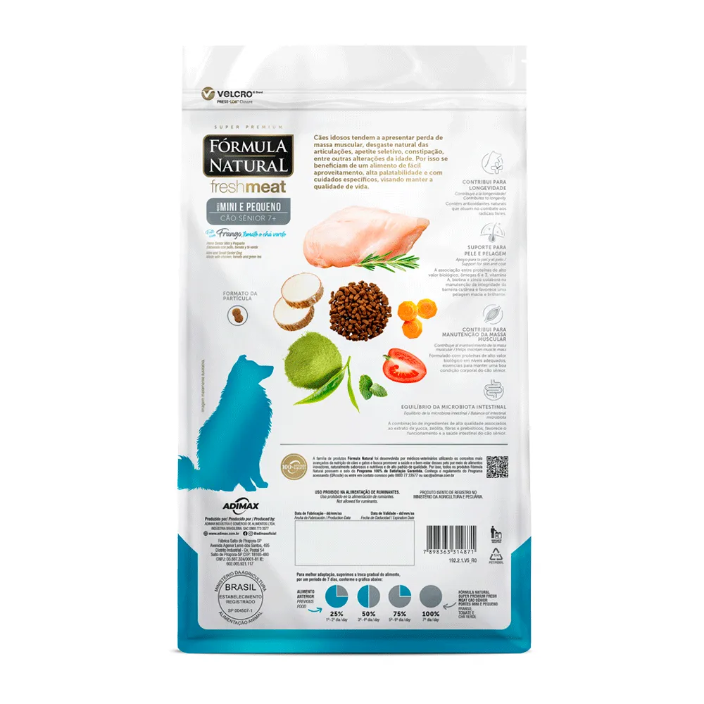 Ração Fórmula Natural Fresh Meat Cães Sênior Mini e Pequeno Frango — foto 5