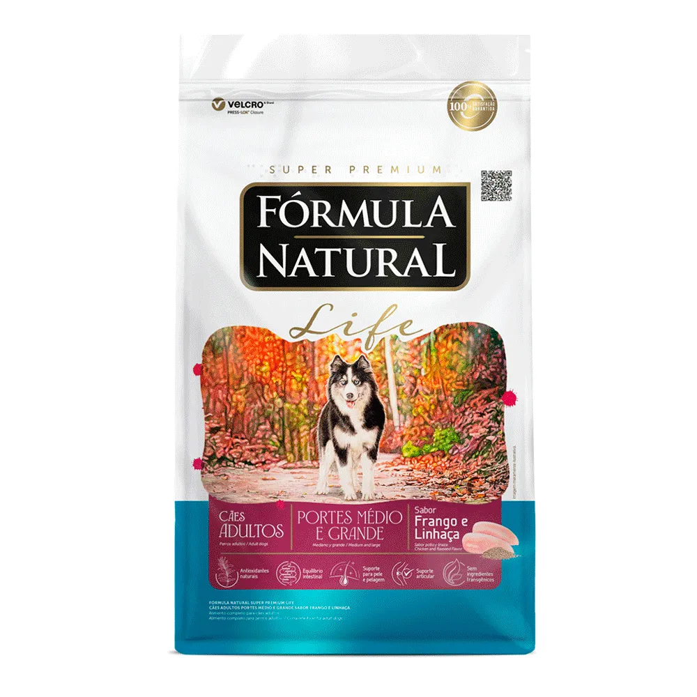 Ração Fórmula Natural Life Cães Adultos Médio e Grande — foto 4