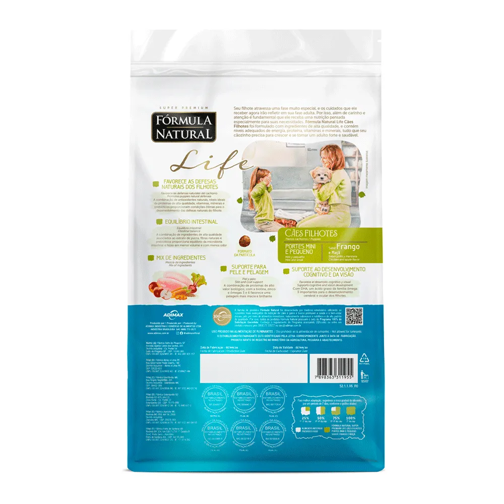 Ração Fórmula Natural Life Super Premium para Cães Filhotes Minis e Pequenos — foto 5