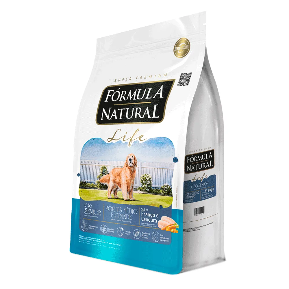 Ração Fórmula Natural Life Cães Sênior Raças Médio e Grande — foto 3