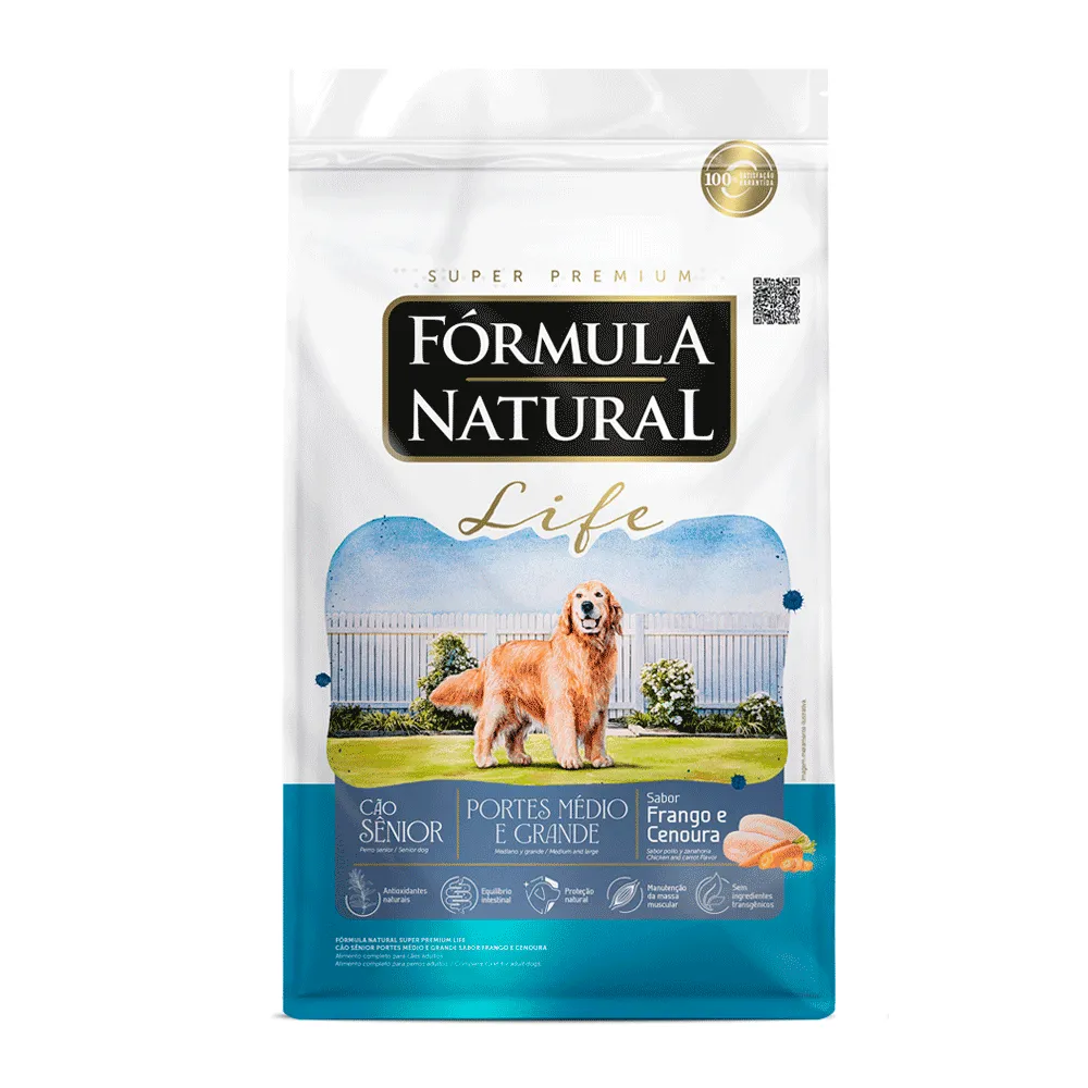 Ração Fórmula Natural Life Cães Sênior Raças Médio e Grande — foto 4