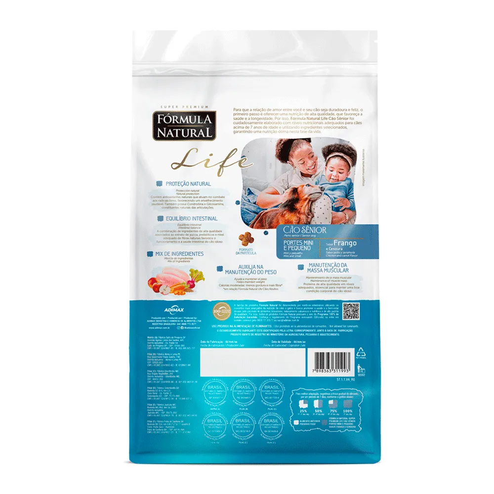Ração Fórmula Natural Life Cães Sênior Mini e Pequeno — foto 5