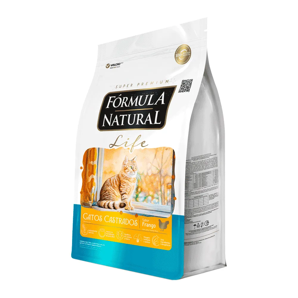 Ração Fórmula Natural Life Gatos Castrados Frango — foto 4