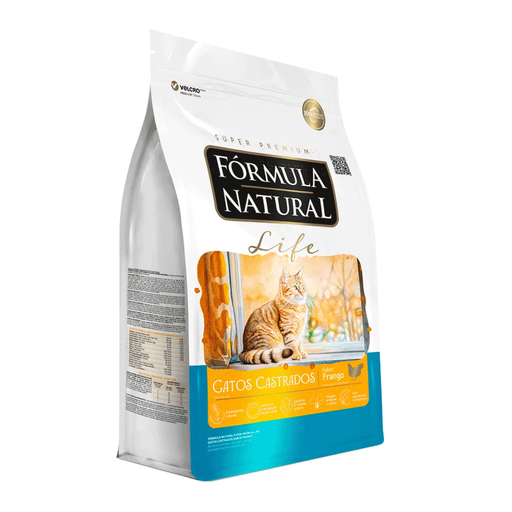 Ração Fórmula Natural Life Gatos Castrados Frango — foto 6