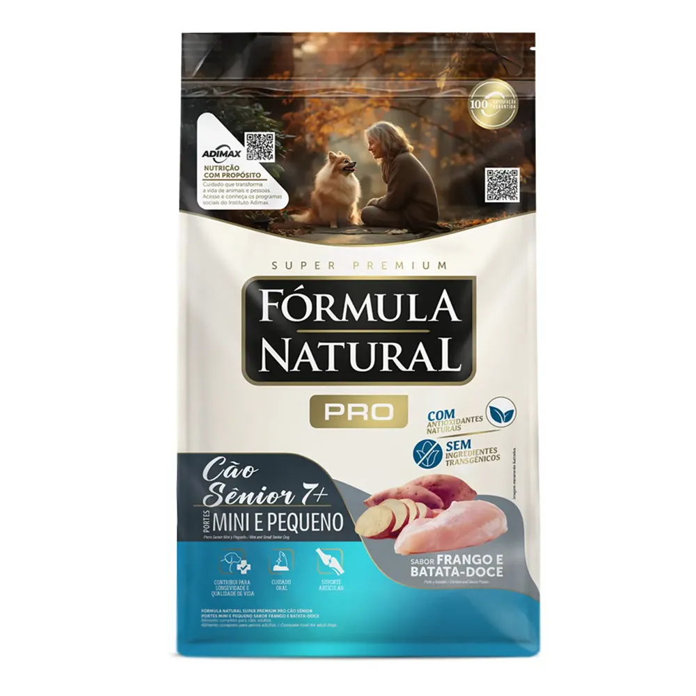 Ração Fórmula Natural Pro Cães Sênior Mini e Pequeno Frango e Batata-doce