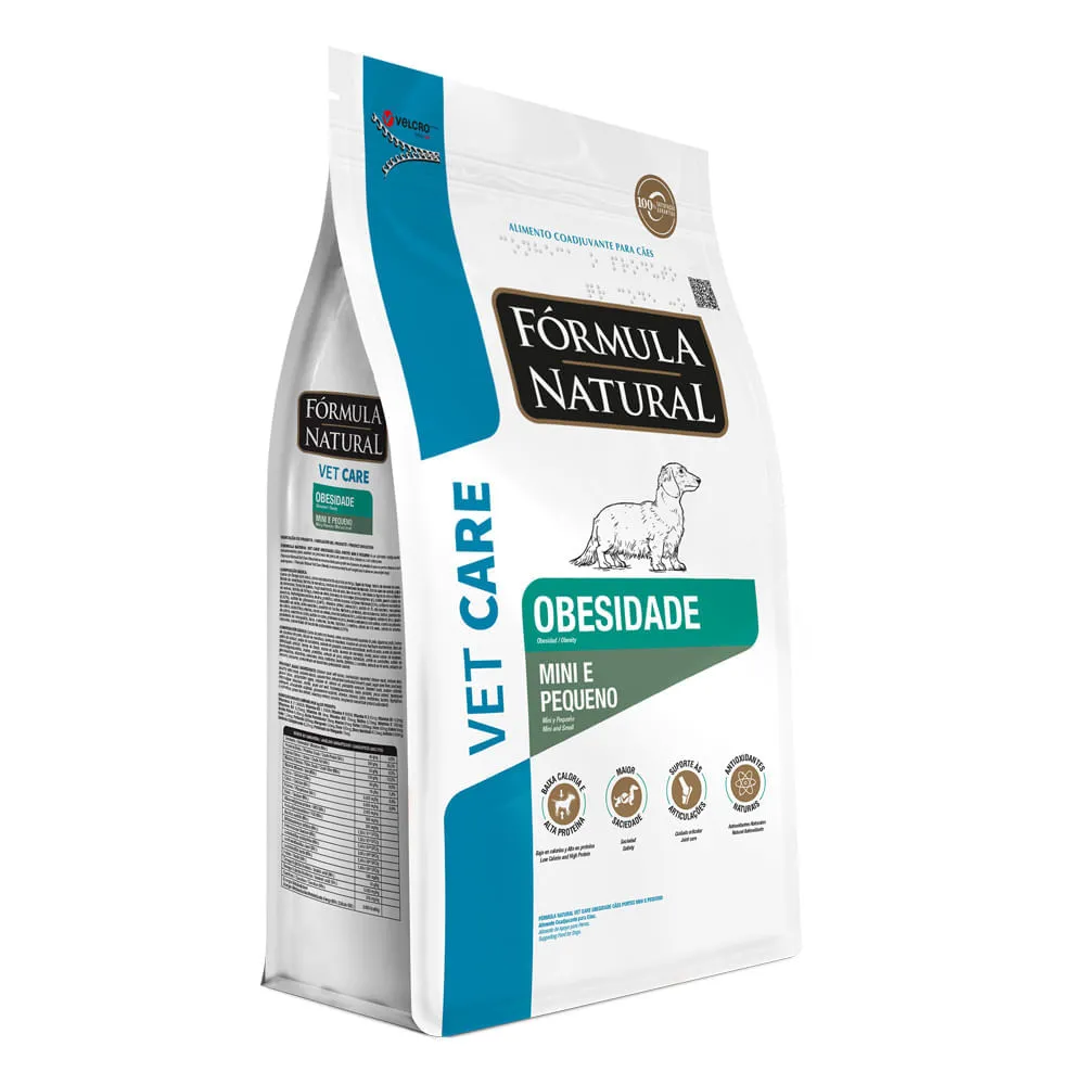 Ração Fórmula Natural Vet Care Obesidade Cães Mini e Pequeno