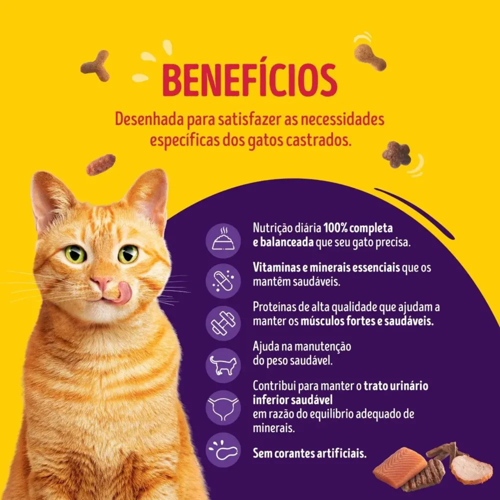 Ração Friskies Gatos Adultos Castrados Megamix — foto 4