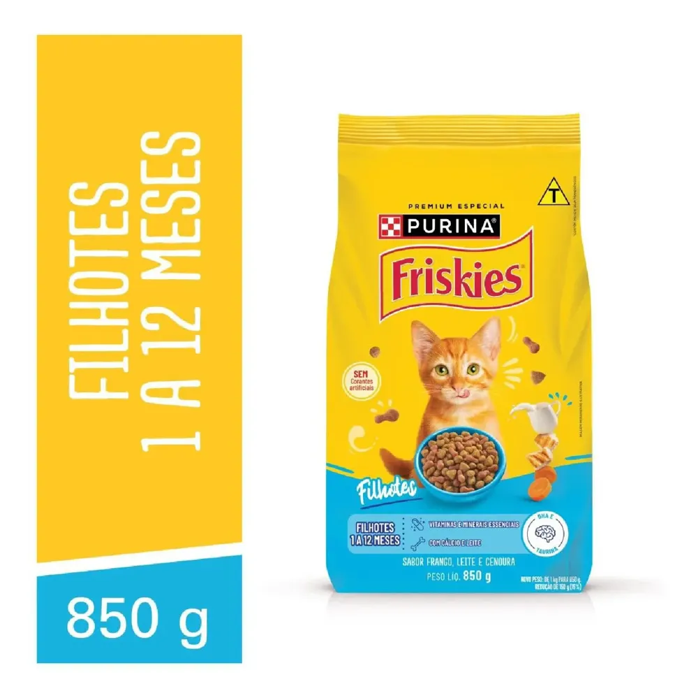 Ração Friskies Gatos Filhotes Frango e Leite — foto 2