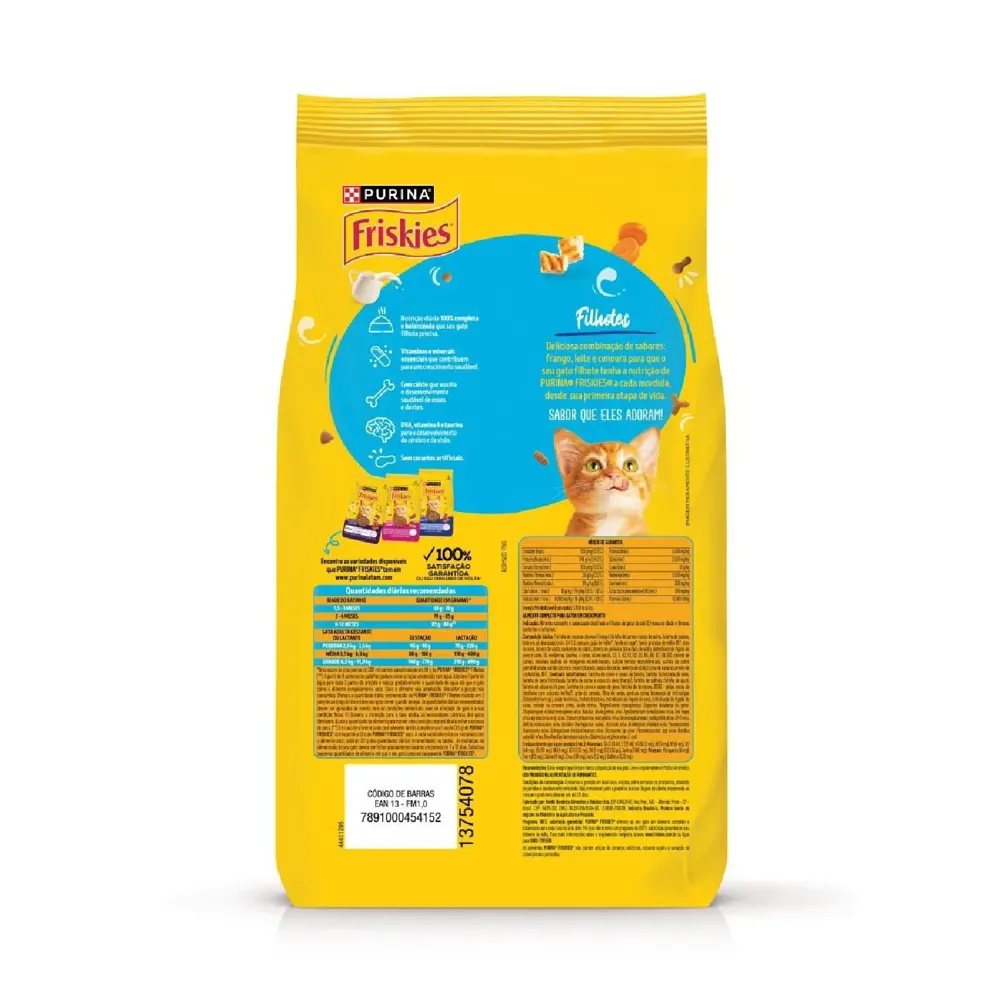 Ração Friskies Gatos Filhotes Frango e Leite — foto 3