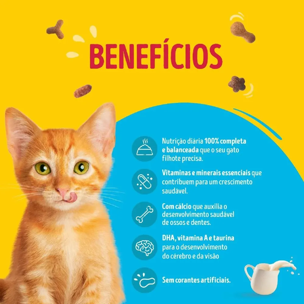 Ração Friskies Gatos Filhotes Frango e Leite — foto 4
