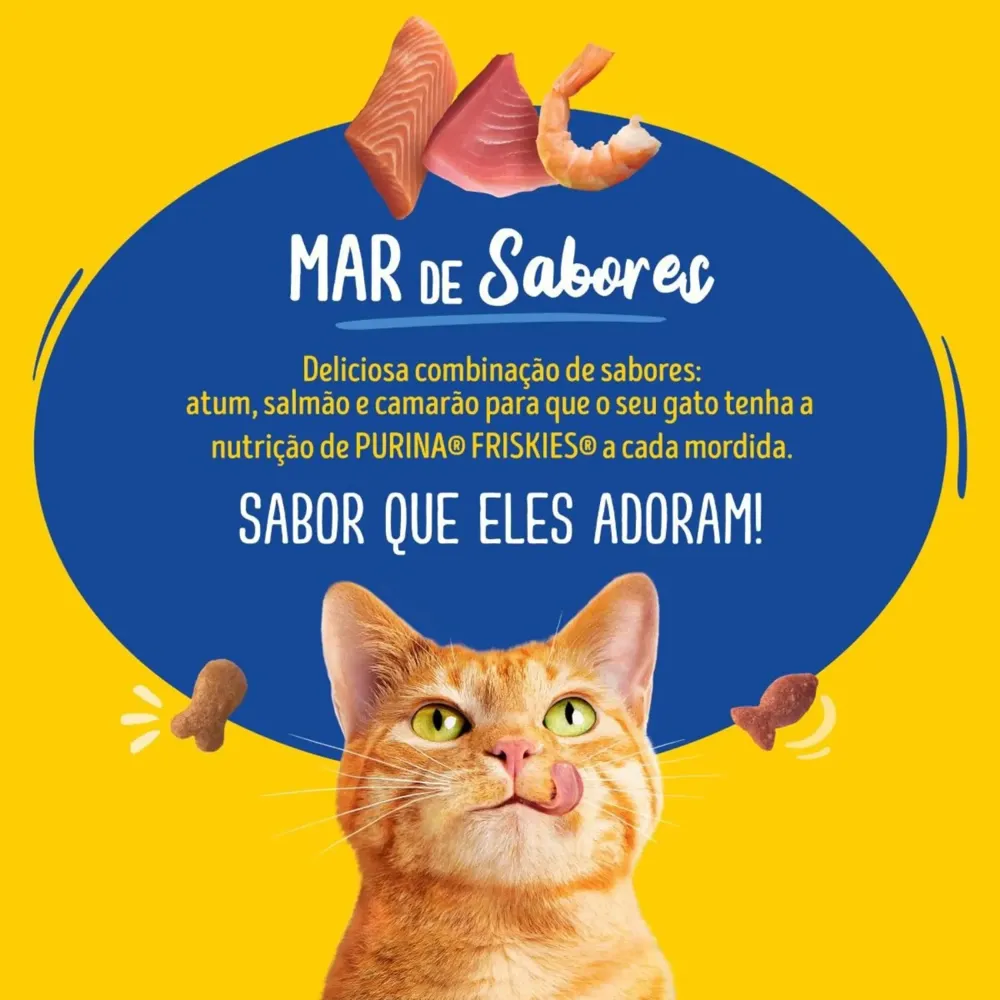 Ração Friskies Gatos Adultos Mar de Sabores — foto 6