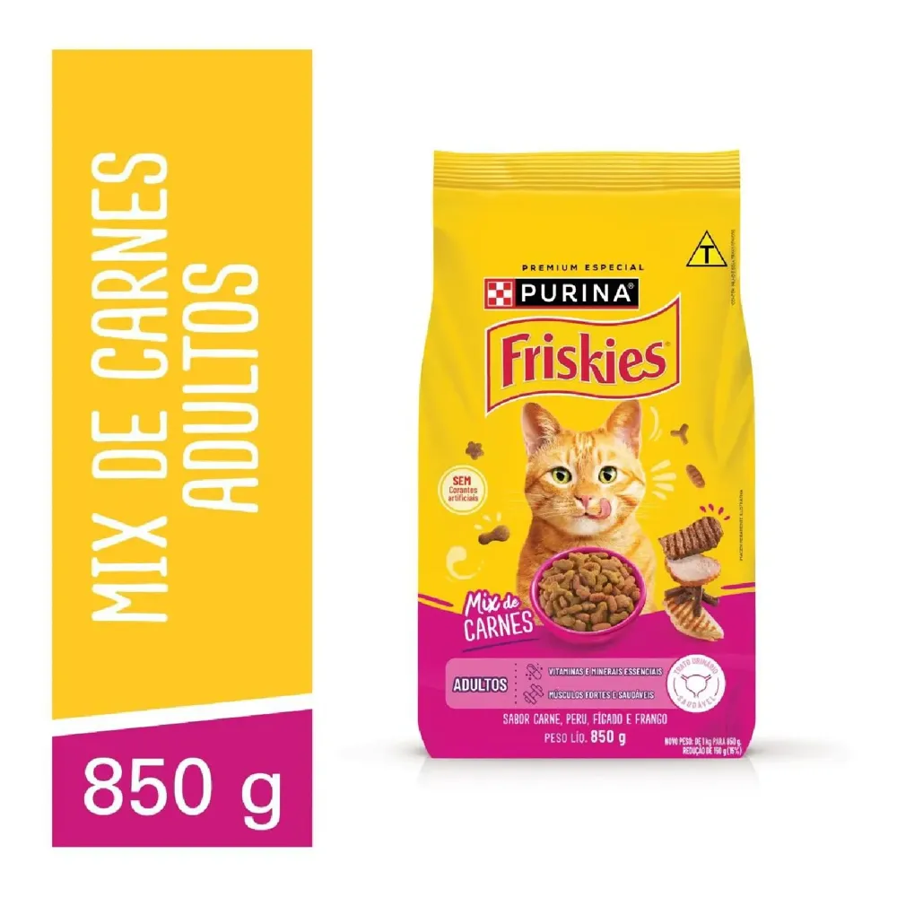 Ração Friskies Gatos Adultos Mix de Carnes — foto 2