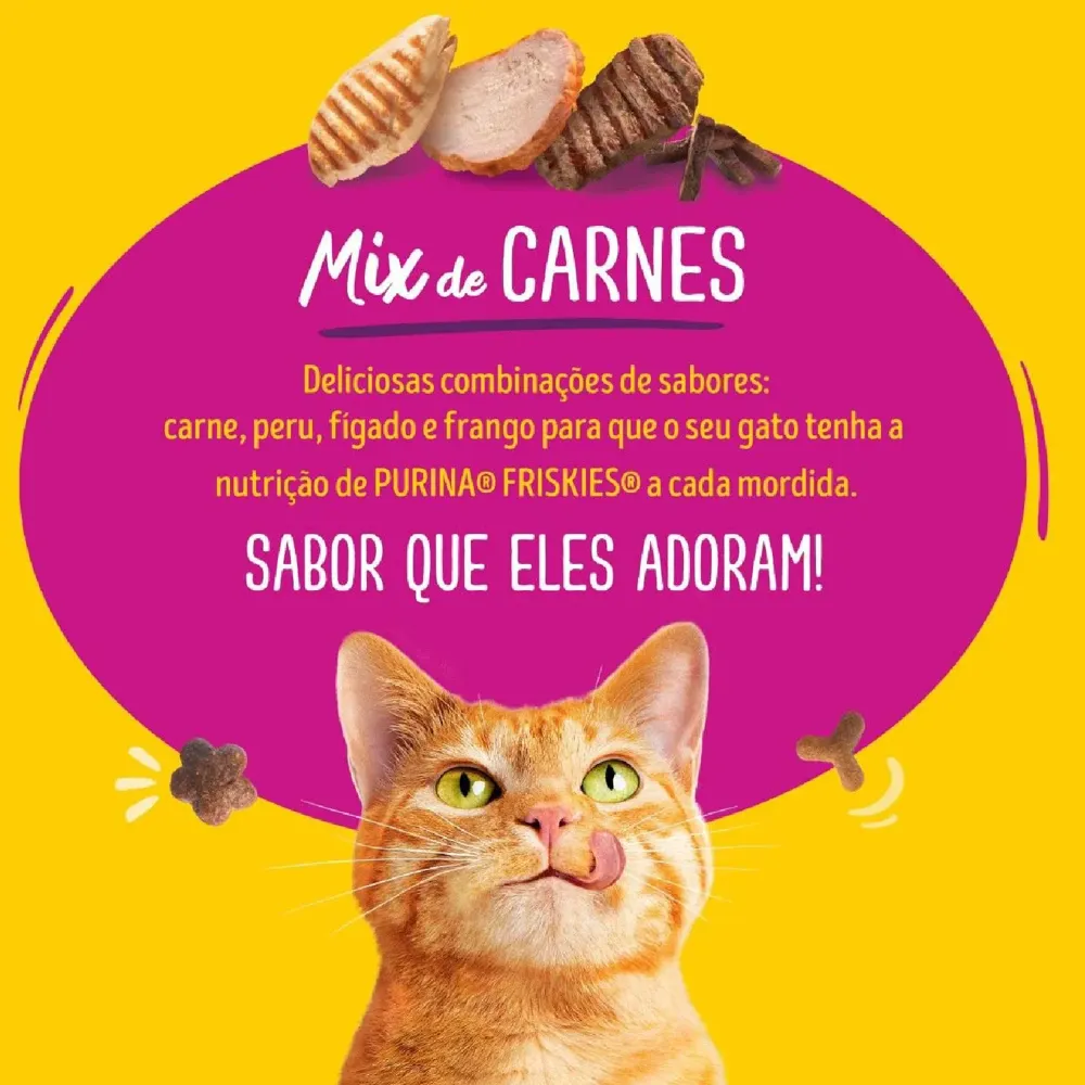 Ração Friskies Gatos Adultos Mix de Carnes — foto 6