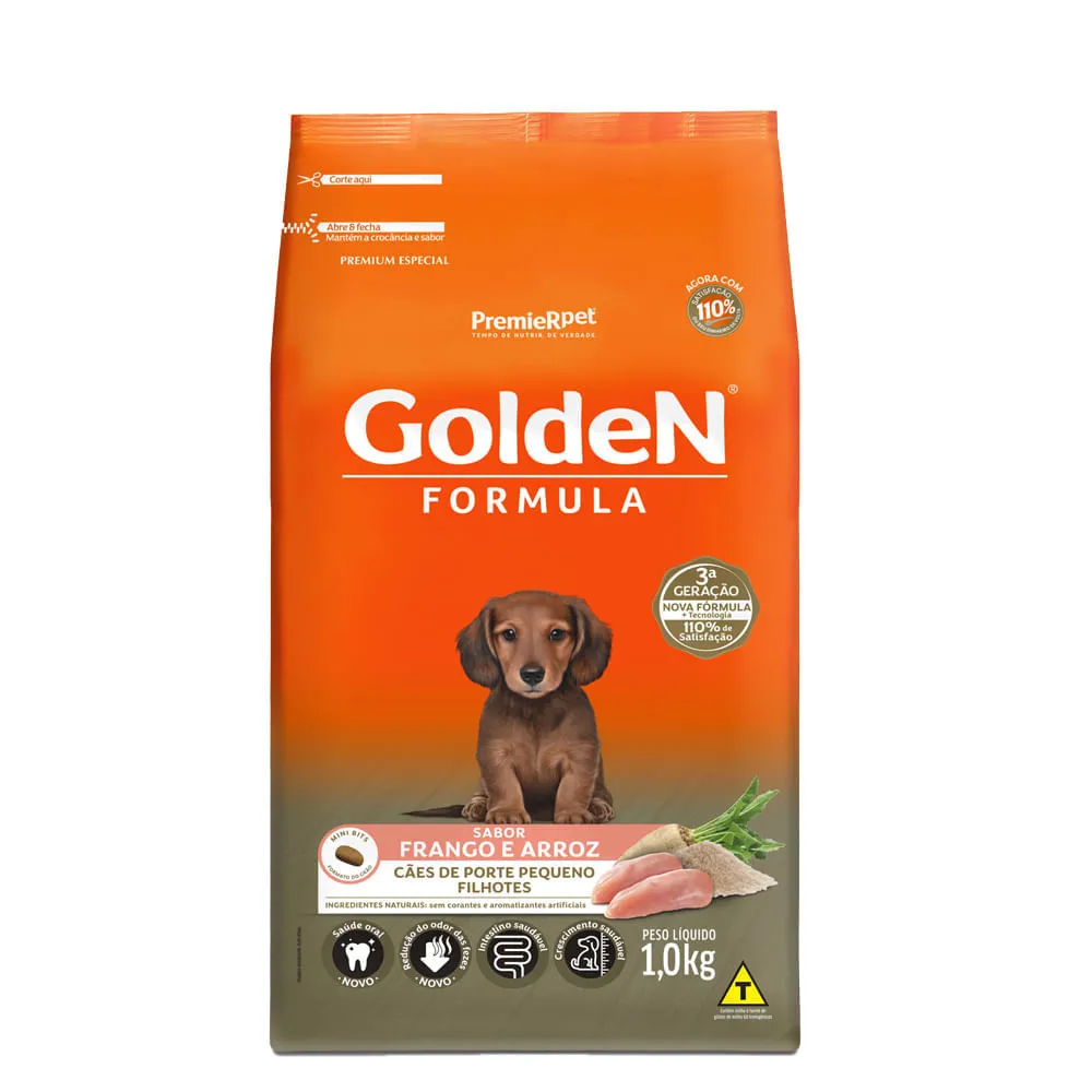 Ração Golden Fórmula Cães Filhotes Raças Pequenas Frango, Arroz e Vegetais — foto 2
