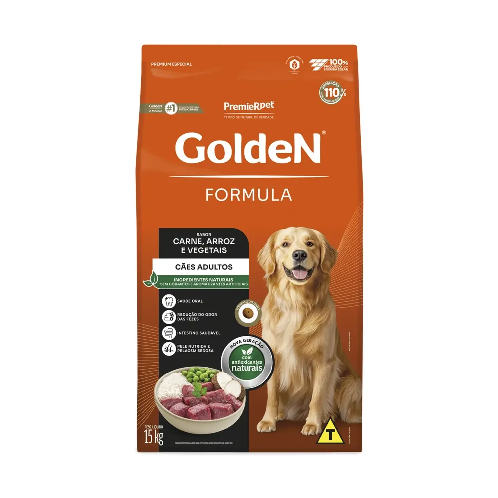 Ração Golden Fórmula Cães Adultos Carne e Arroz — foto 3