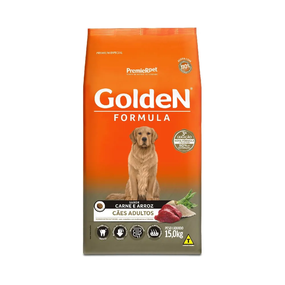 Ração Golden Fórmula Cães Adultos Carne e Arroz — foto 4