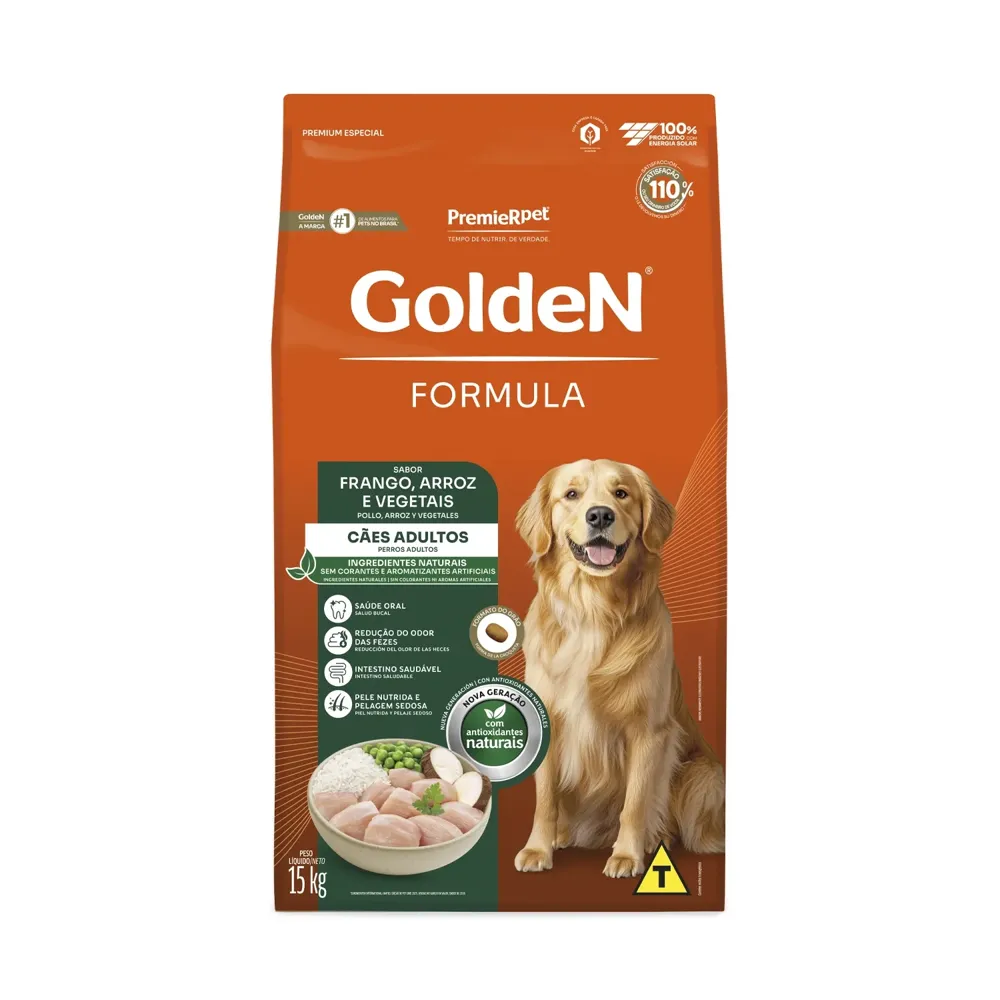 Ração Golden Formula Cães Adultos Frango, Arroz e Vegetais — foto 3