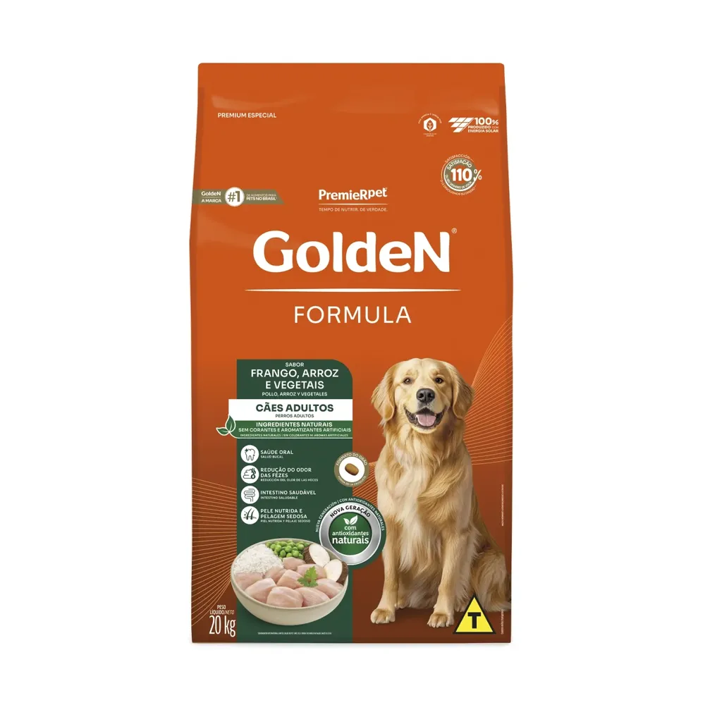 Ração Golden Formula Cães Adultos Frango, Arroz e Vegetais — foto 5