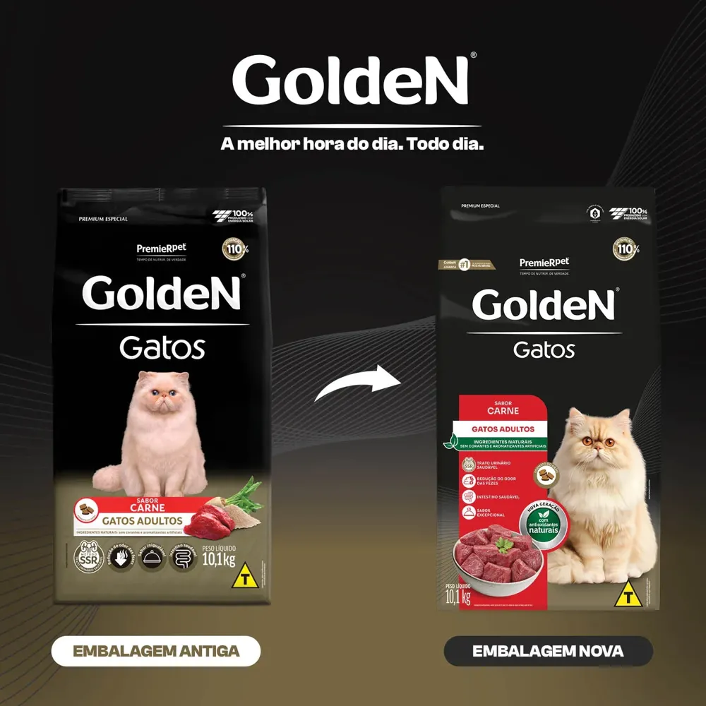 Ração Golden Gatos Adultos Carne — foto 4