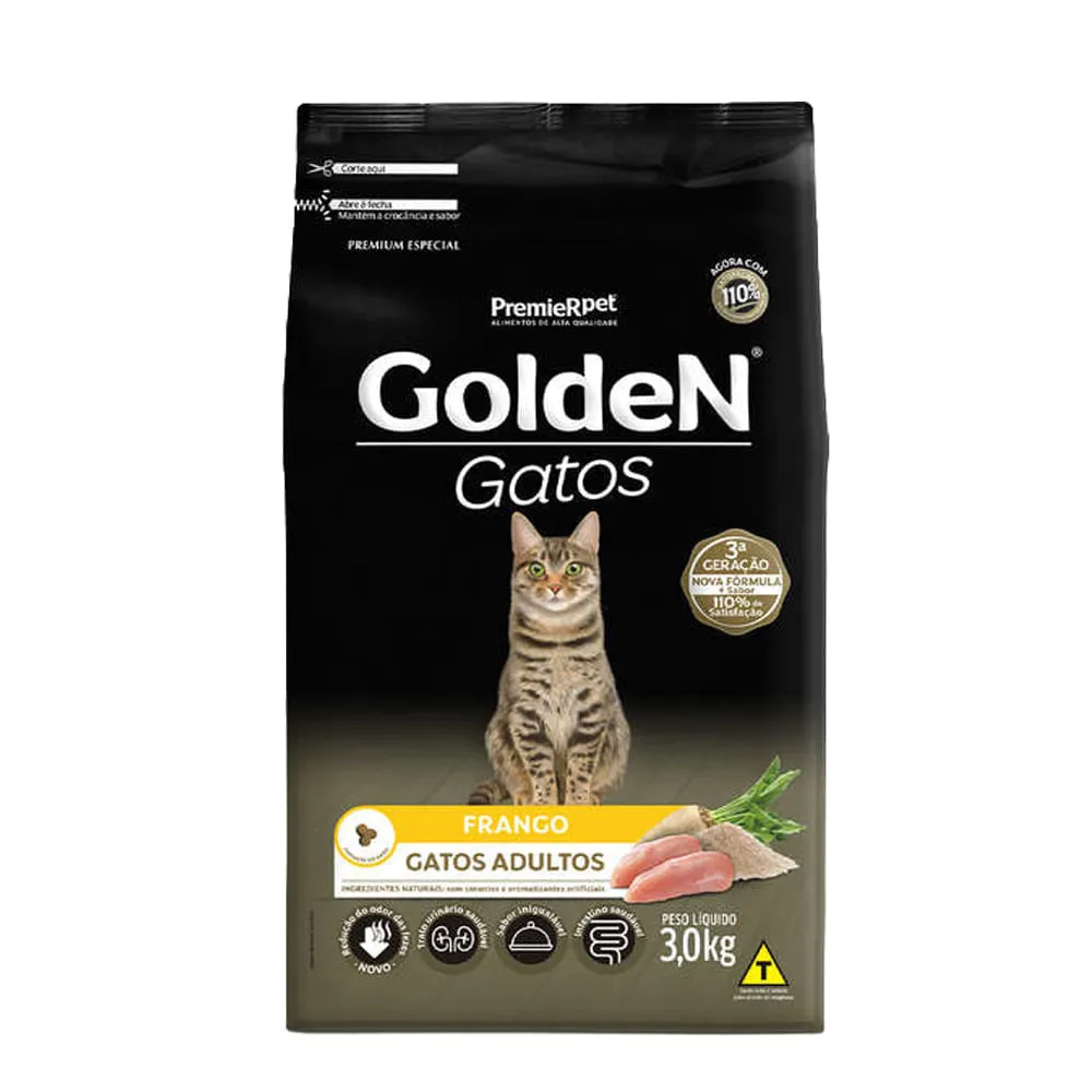 Ração Golden Gatos Adultos Sabor Frango — foto 4