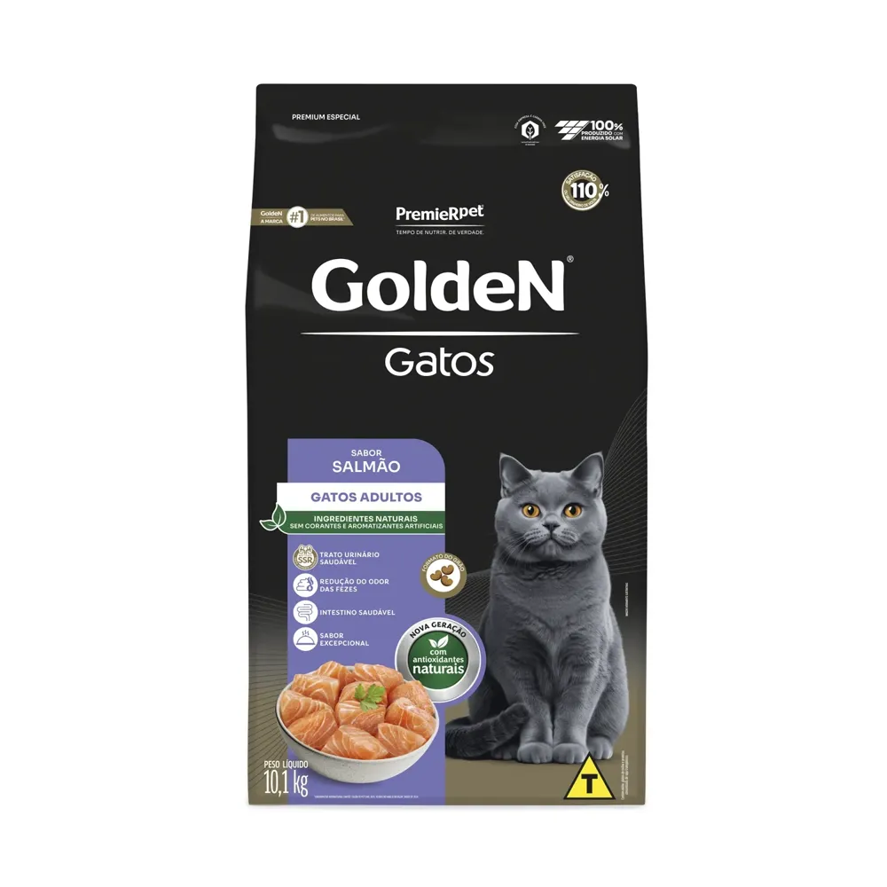 Ração Golden Gatos Adultos Salmão — foto 3