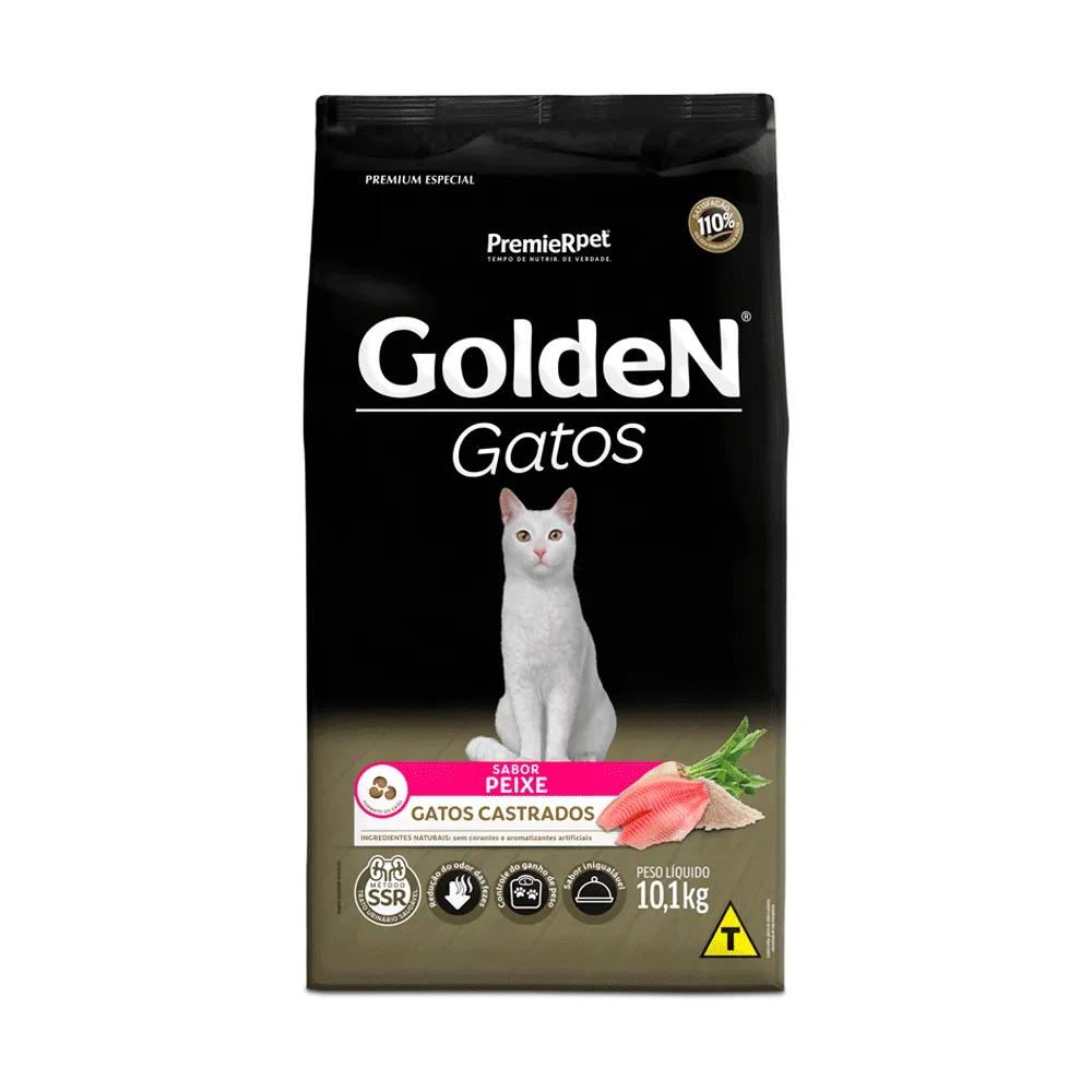 Ração Golden Gatos Castrados Peixe — foto 2