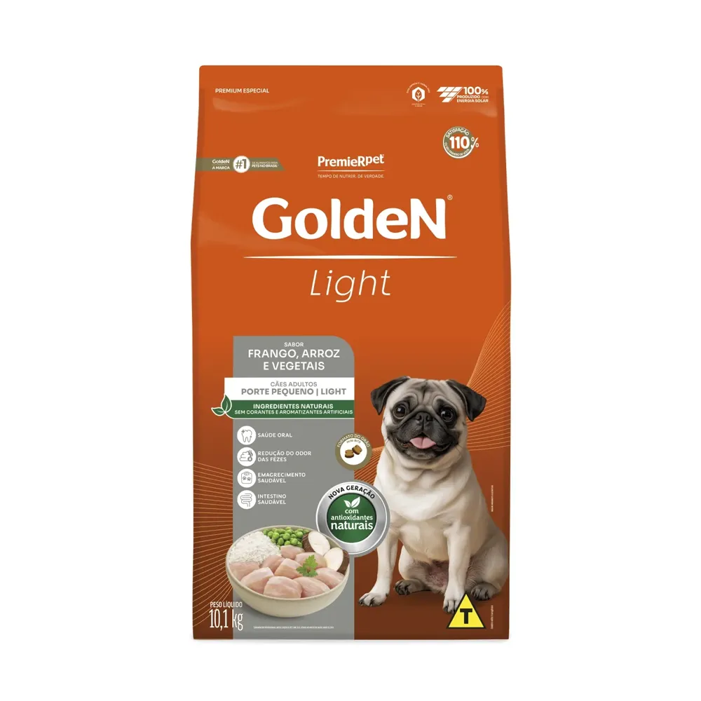Ração Golden Fórmula Light Cães Adultos Porte Pequeno Frango, Arroz e Vegetais — foto 5