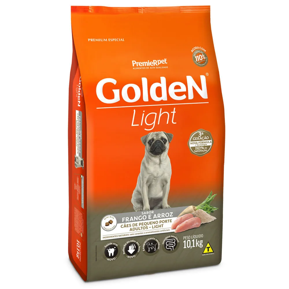 Ração Golden Fórmula Light Cães Adultos Porte Pequeno Frango, Arroz e Vegetais — foto 6